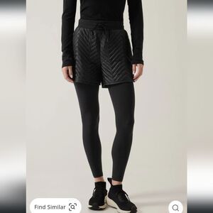 Athleta Après Ski Short in black NWT